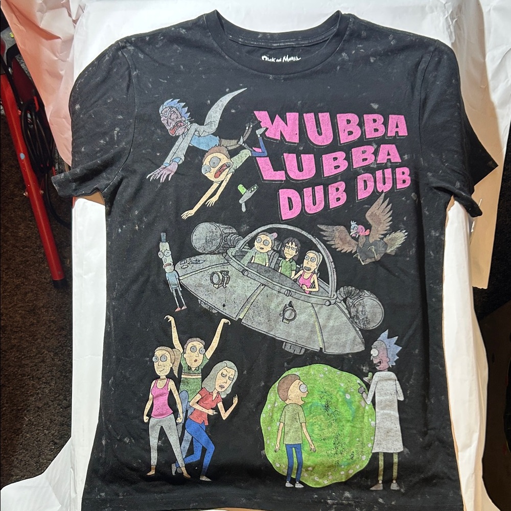 Rick And Morty “Wubba Lubba Dub Dub/Rick And Morty Forever And Ever” Graphic Tee